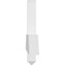 Ekena Millwork Eugene Architectural Grade PVC Gable Bracket, 72"W x 12"H x 2"D x 4"F, 4/12 Pitch GBP072X12X0204EUG00 - alternate 4